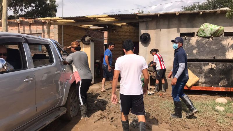 Intensos trabajos para paliar los desastres de la tormenta