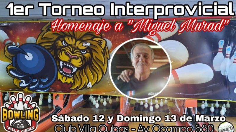1er. torneo Interprovincial de Bowling "Miguel Murad"