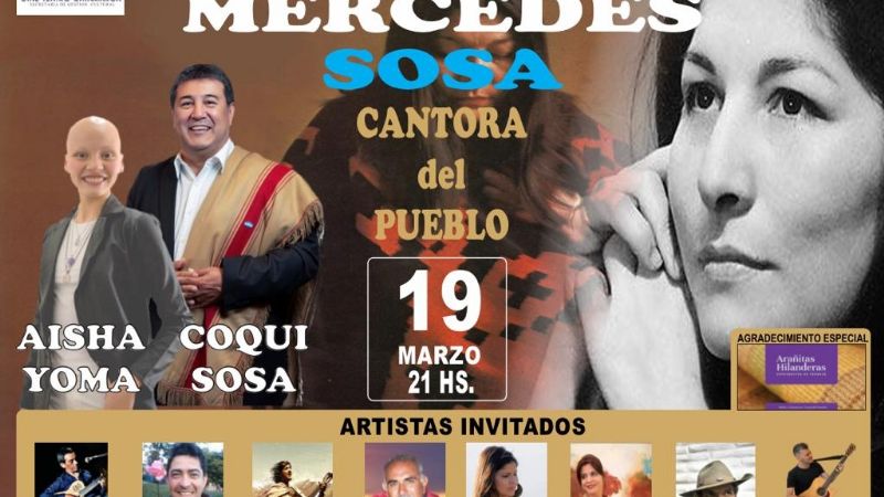 Homenaje a Mercedes Sosa en Catamarca: "La Cantora del Pueblo"