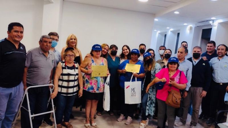 UATRE otorgó el reconocimiento Mujer Valiente-Gran Mamá