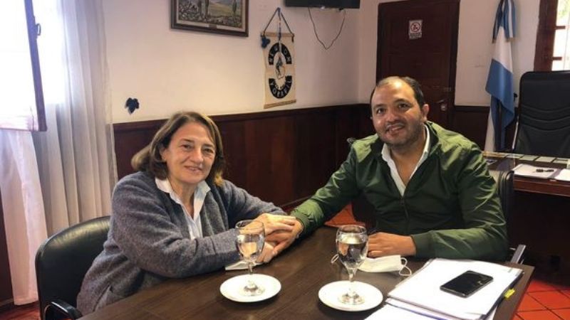 Sánchez recibió a titular de la fundación Amancay