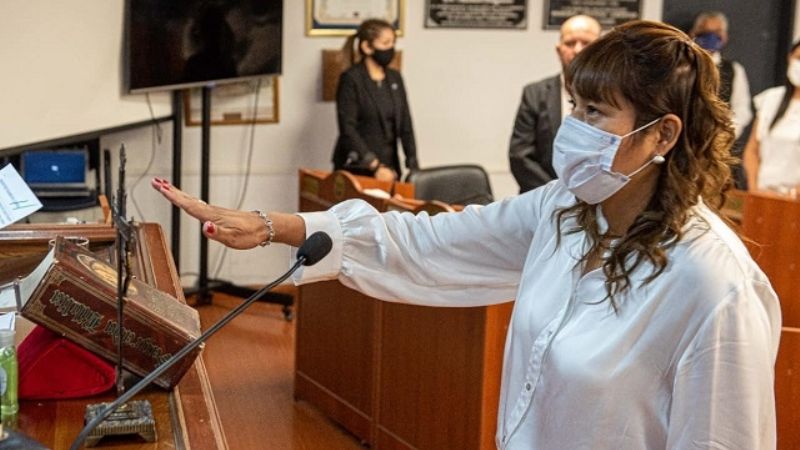 Asumió senadora suplente por Belén