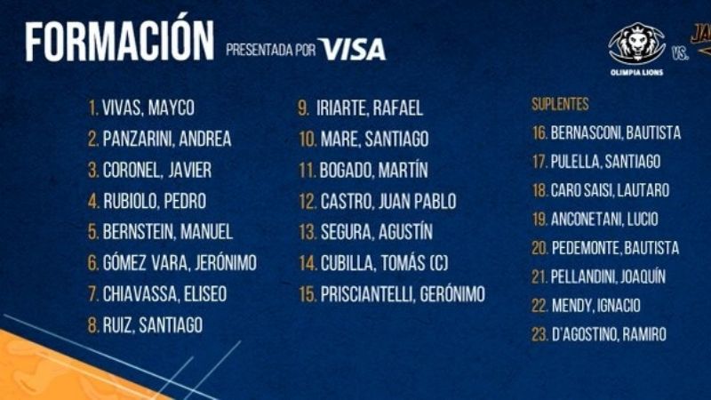 Jaguares XV juega, con Segura, ante Olimpia Lions