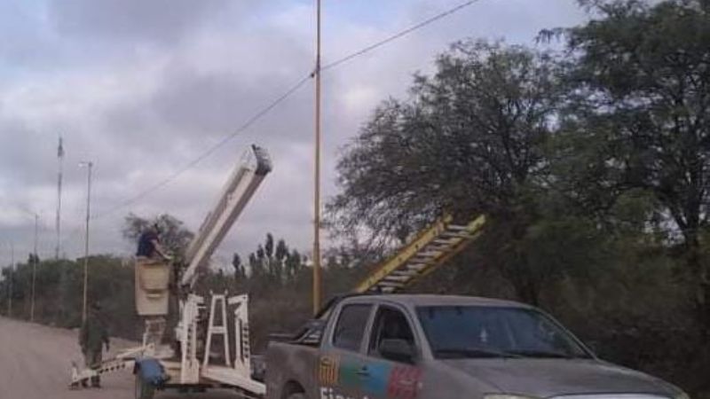 Mejoramiento de calles y recambio de luminarias