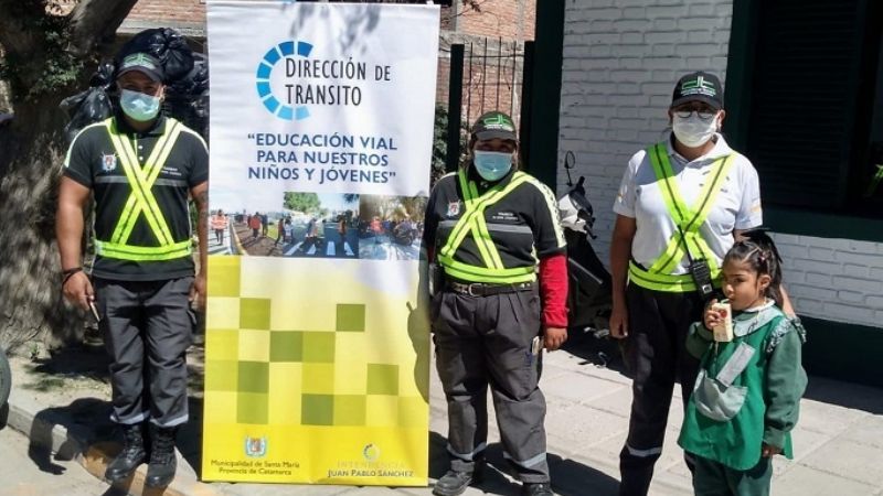 Campaña de seguridad vial para niños y jóvenes
