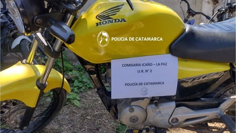 Recuperan en Icaño una moto robada en Capital