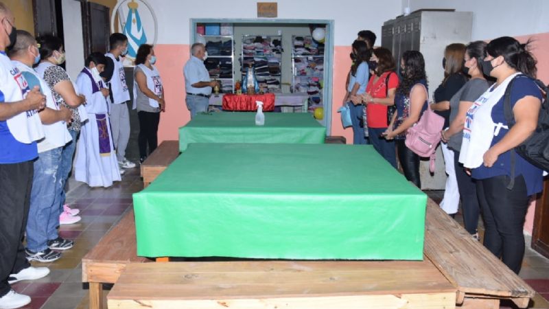 Bendicen la sala de Cáritas en Jesús Niño