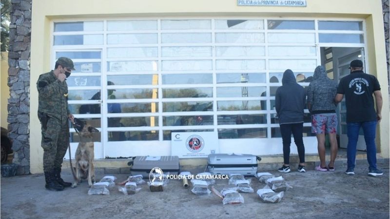 Secuestran más 19 kilos de marihuana