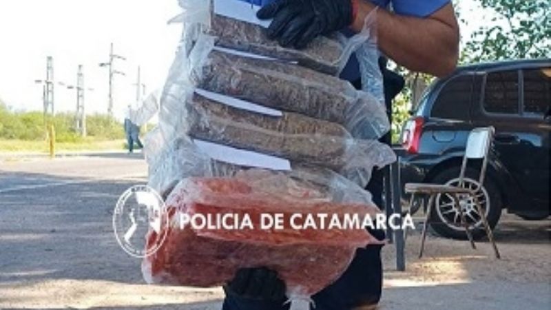 Secuestran más 19 kilos de marihuana