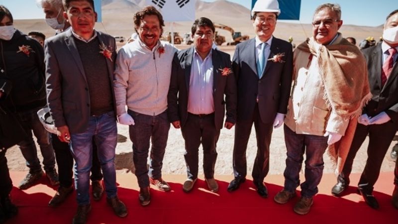 Jalil recibió a autoridades del Grupo Posco