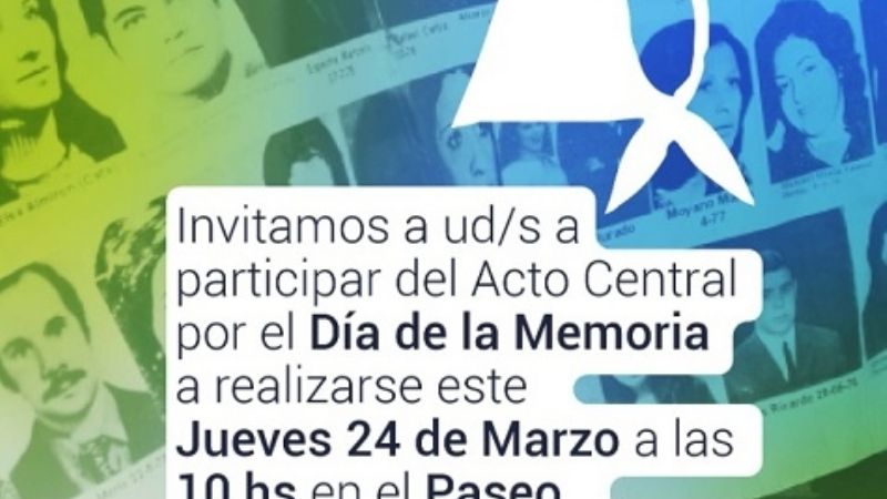 En FME será el acto por el día de la Memoria