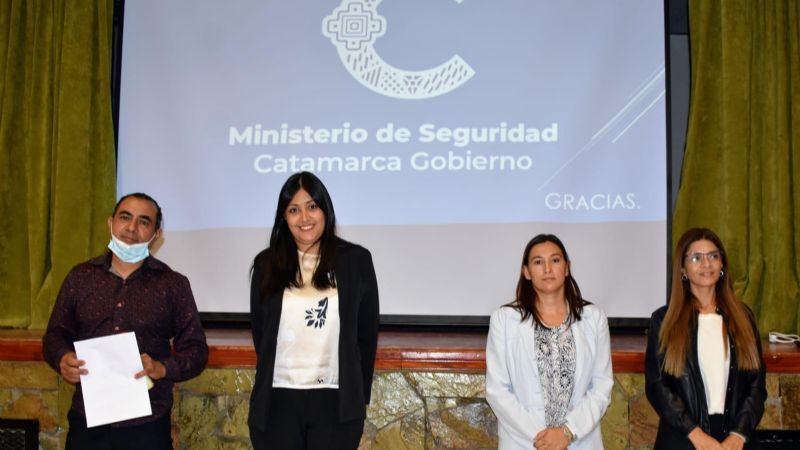 Trabajo en territorio del Ministerio de Seguridad en Saujil