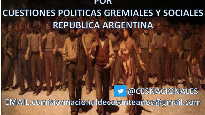 Gacetilla de cesanteados de la Dictadura Militar