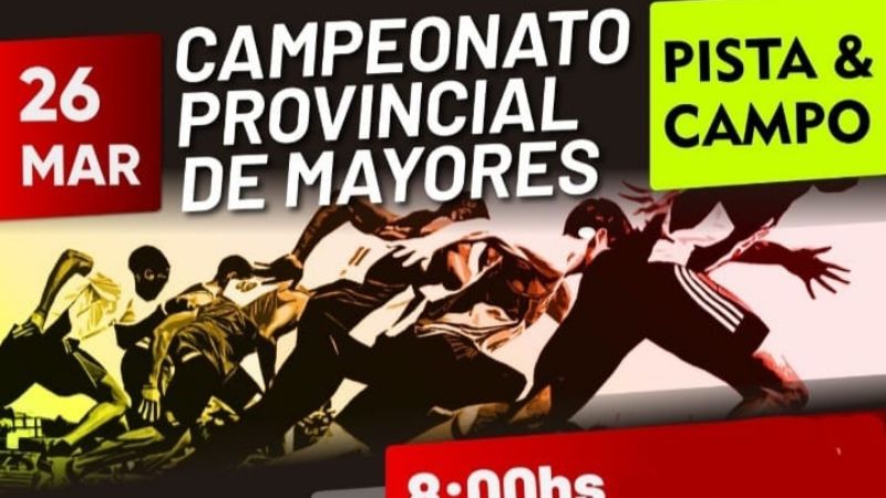 Se corre el Provincial de Mayores en Pista y Campo