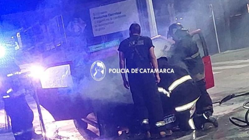 Se incendió un auto