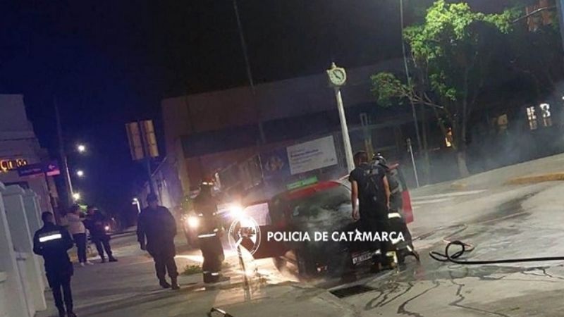 Se incendió un auto