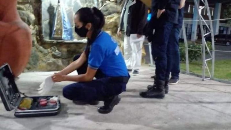 Destruyeron la Gruta de la Virgen en Tres Puentes