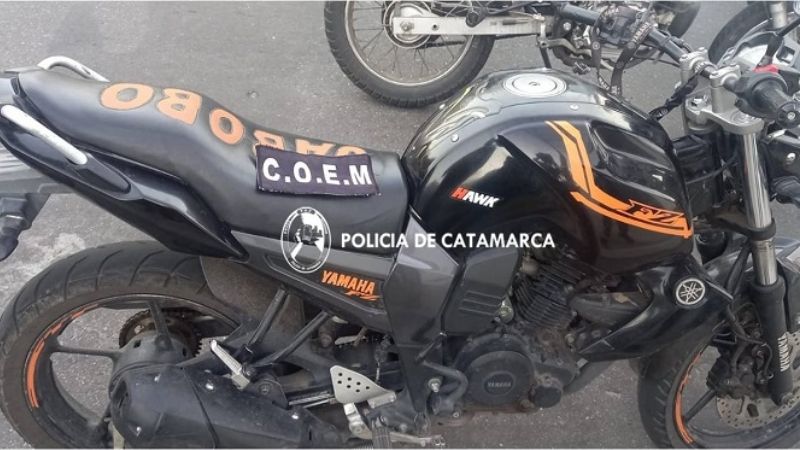 Secuestran una Yamaha FZ