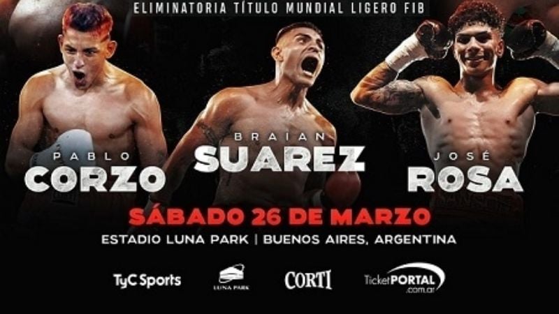 Expectantes peleas de Corzo y Rosa en el mítico Luna Park