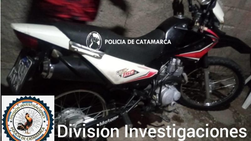 Recuperaron una motocicleta robada