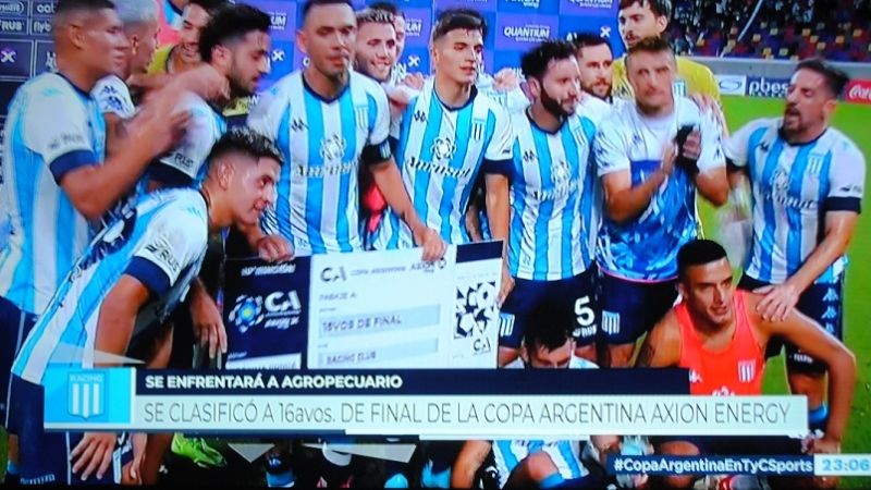 Racing sigue de racha y avanzó en la Copa Argentina