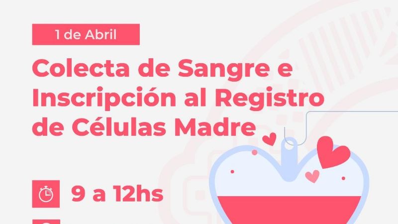 Colecta por el Día Nacional del Donante de Células Madre