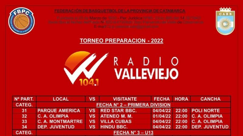 Se va la 2da. del Preparación de Básquetbol local