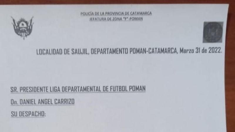 Newbery-San Martín, sin público visitante en Pomán