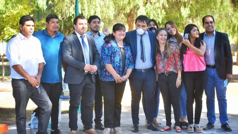 Nóblega anunció el pase a planta de trabajadores, obras y mejoras urbanas