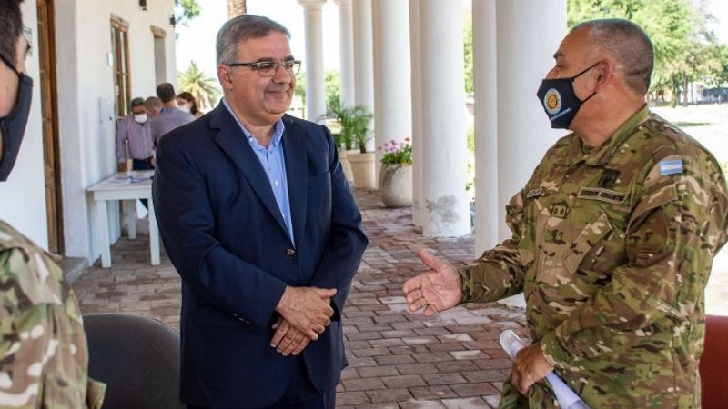 Jalil recibió al Jefe de la Delegación Catamarca del Ejército Argentino