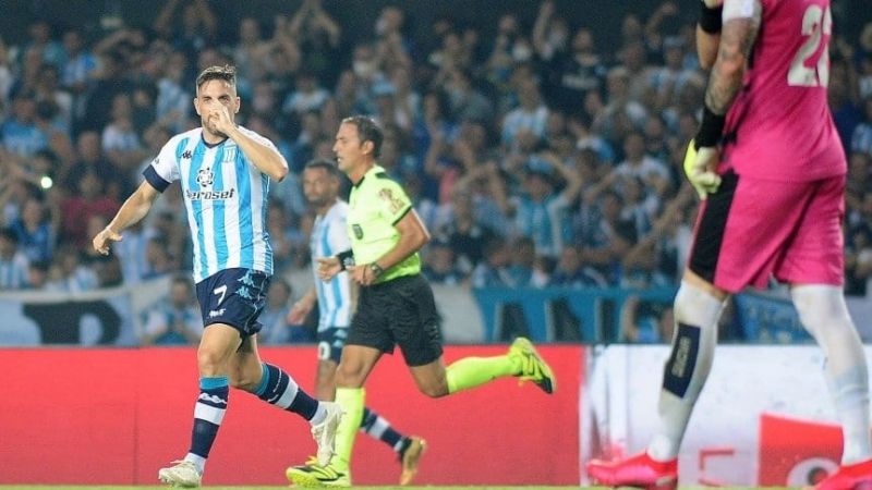 Racing venció a Talleres y sigue escalando en la Liga