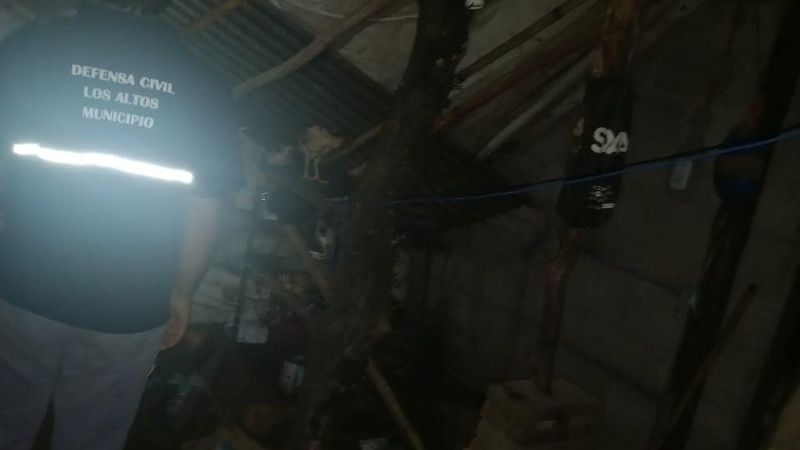 Así fue el paso del temporal en Los Altos