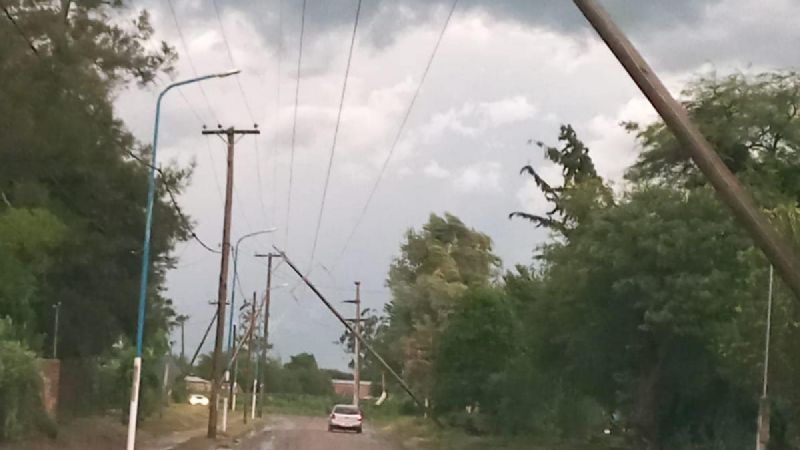 Así fue el paso del temporal en Los Altos