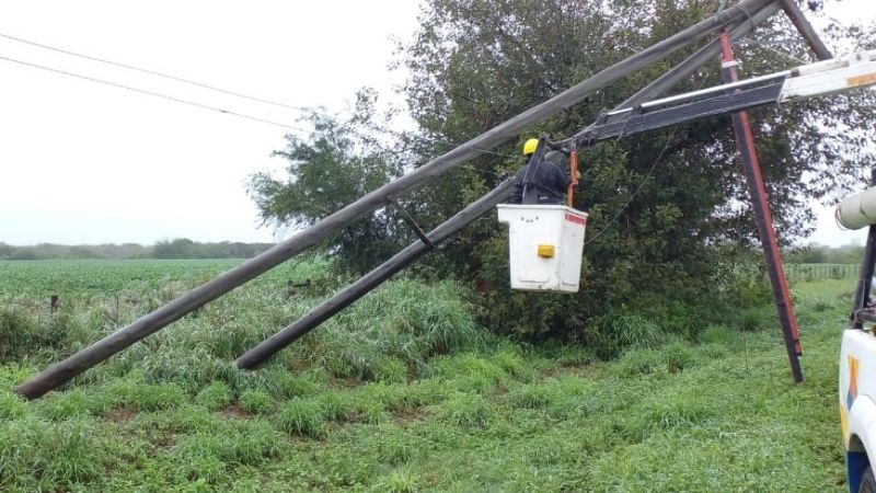 Importantes trabajos para restablecer la energía en el Este