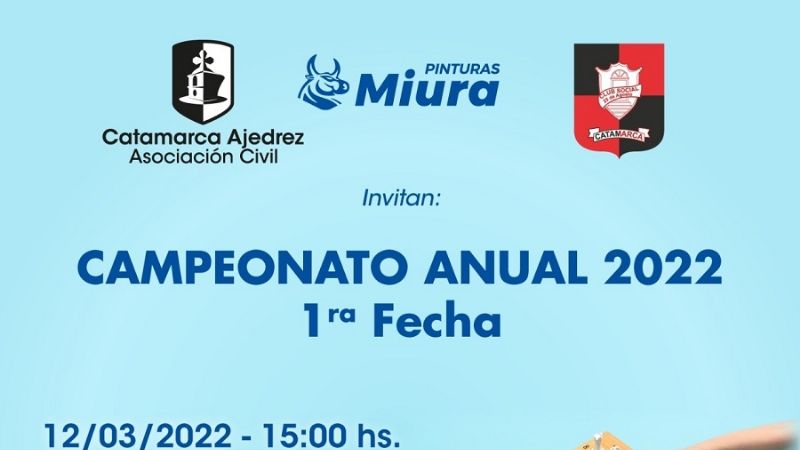Catamarca Ajedrez inicia su Anual 2022, este sábado