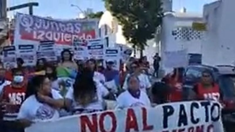 Mujeres marcharon por las calles de la ciudad