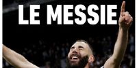 “EL MESÍAS”, escribió L'Equipe sobre Benzemá, en clara alusión a la superioridad del jugador francés del Madrid sobre el Messi del PSG.