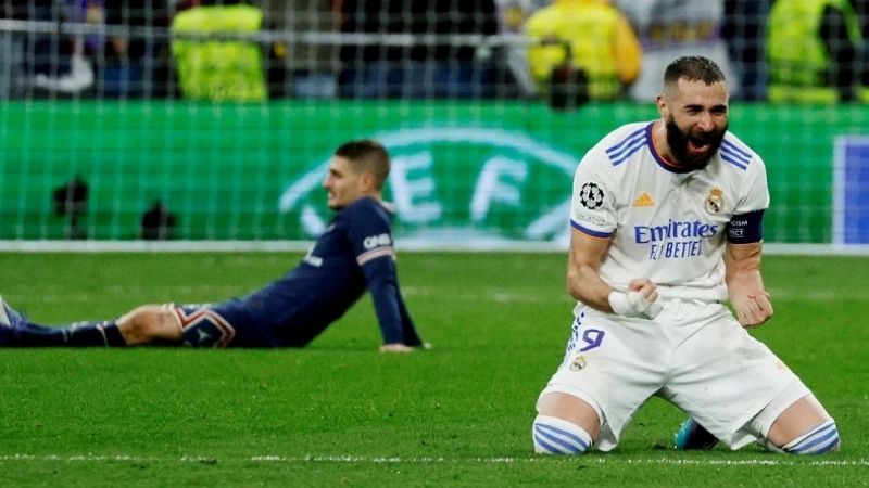 Un Benzema increíble sacó a Messi y el PSG de Champions