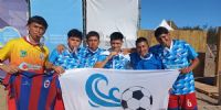 CAMPEONES, campeones..., campeones otra vez...en el Fútbol Masculino de Playa, en los Juegos Evita de Mar de Ajó.