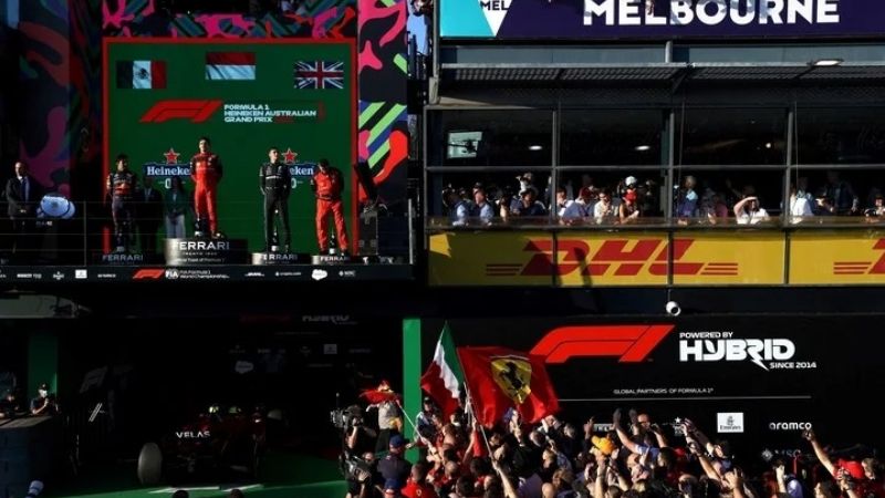 F1: Leclerc y Ferrari festejaron en Australia