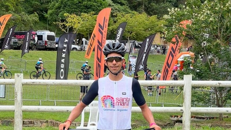 Álvaro Macías en la Copa del Mundo de MTB, en Brasil