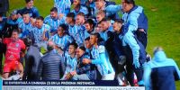 RACING DE CÓRDOBA celebrando el pase a los 16vos. de la Copa Argentina.