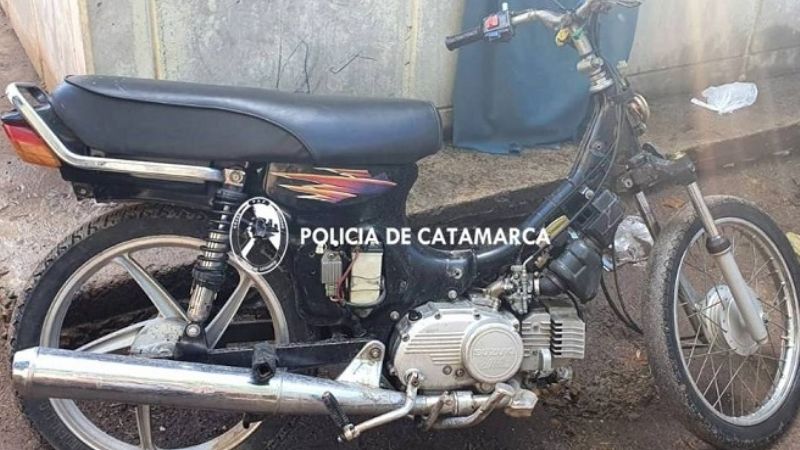 Atrapó al menor que le robó la moto