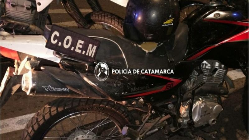 Policías secuestraron una motocicleta por alcoholemia positiva