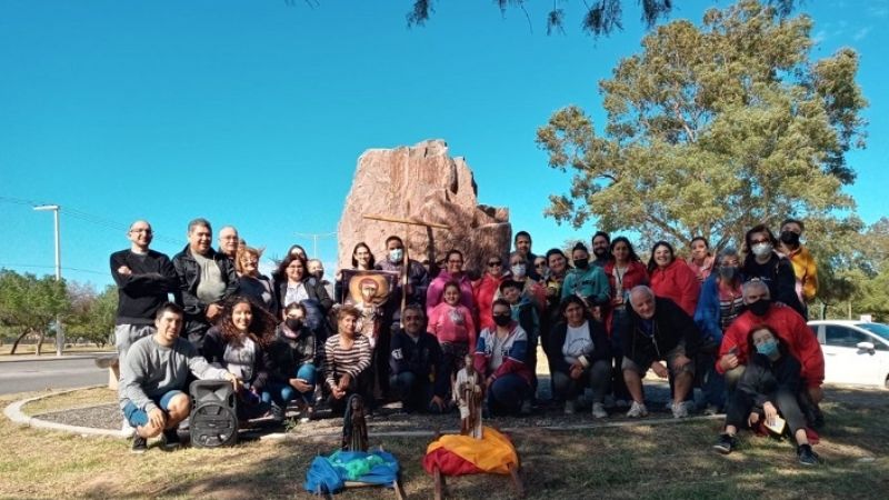 Vía Crucis palestrista en el parque Adán Quiroga