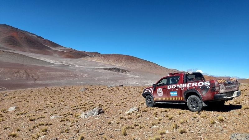 Bomberos de Fiambalá rescataron a turista