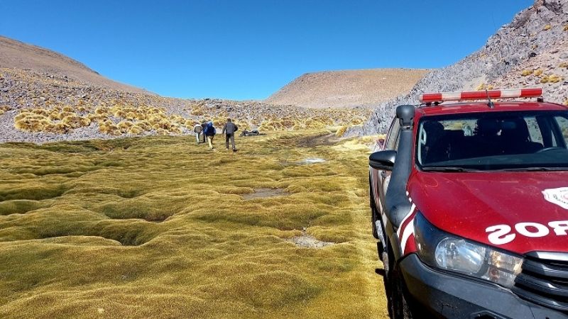 Bomberos de Fiambalá rescataron a turista