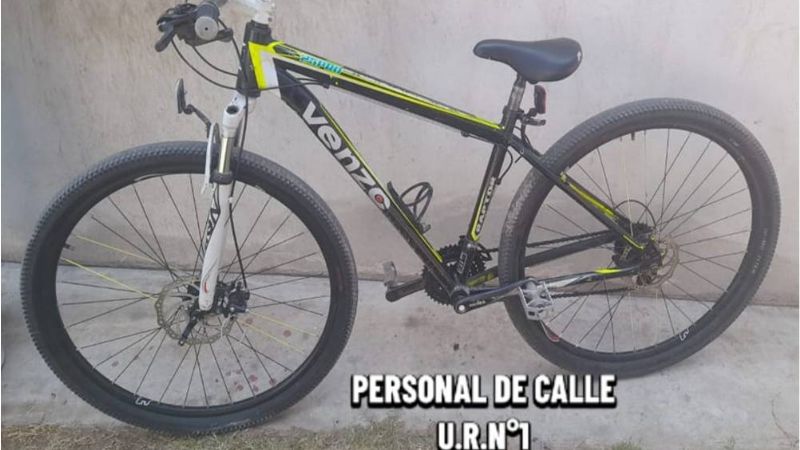 Adolescente ofrecía a la venta un bicicleta robada