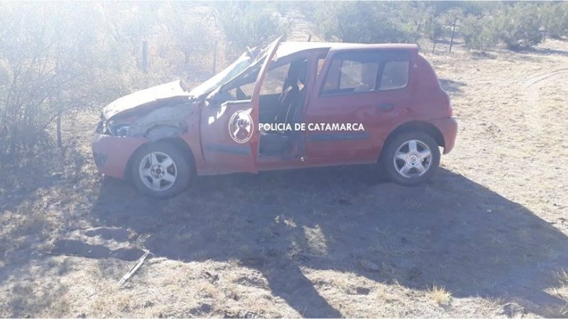 Volcó un auto en Pomán