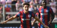 NO LO TENÍAN. Federico Gattoni hizo los dos goles para el triunfo de San Lorenzo en Santa Fe.